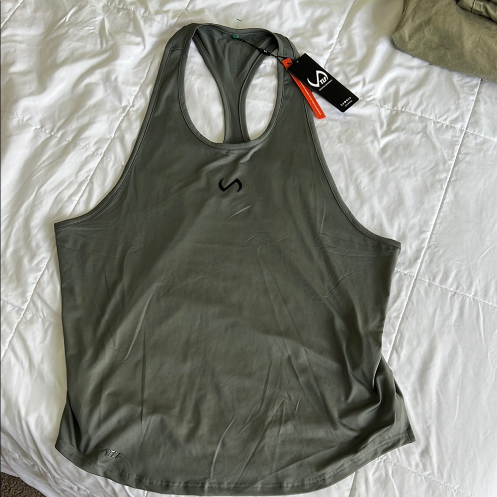 Mens TLF Olive Green Tank Top